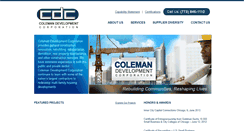 Desktop Screenshot of colemandevcorp.com